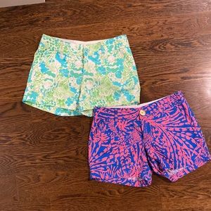 Lily Pulitzer - 2pair pack!  The Callahan short, size 2